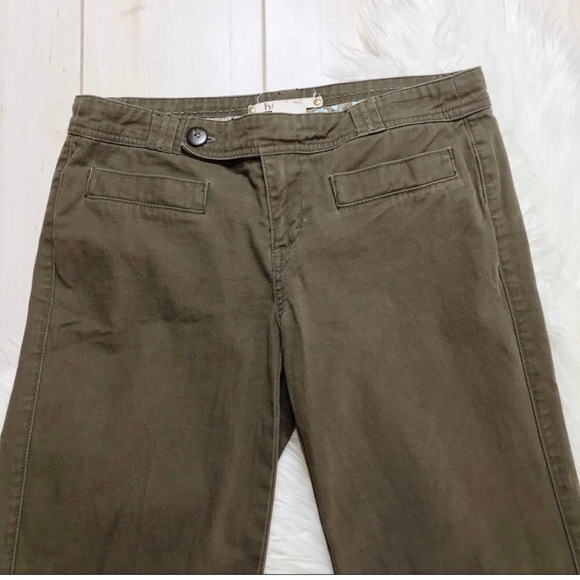 Anthropologie Hei Hei Wide Leg Olive Pant SZ 14 - Picture 5 of 9